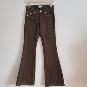 Garage  Brown Flare/Low Rise Jeans for Women Size 01